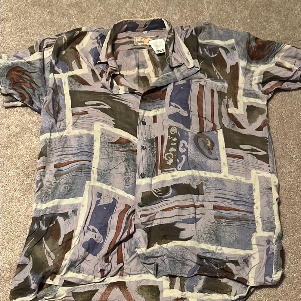 Urban outfitters Men's Abstract Pattern Shirt